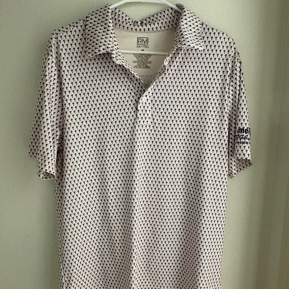 Golf Tee Patterned Golf Polo